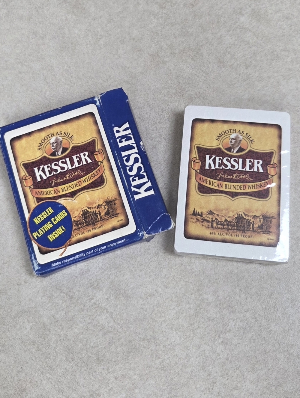 1996 Kessler American Blended Whiskey Playing Cards *New Still Sealed